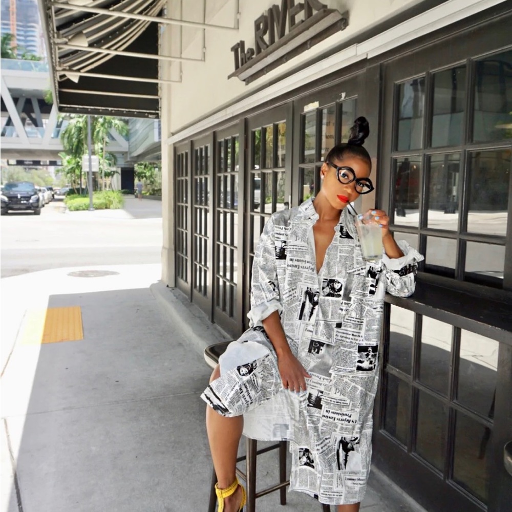 Extra Extra Newspaper Dress View 3
